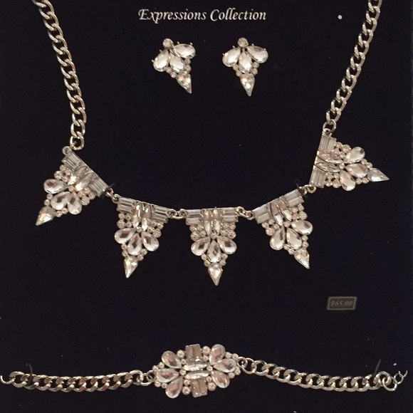 Bella Perlina 3 piece Rhinestone look set - Picture 2 of 4